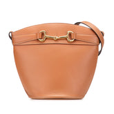 セリーヌ クレシー ショルダーバッグ バケットバッグ ブラウン レザー レディース CELINE 【中古】